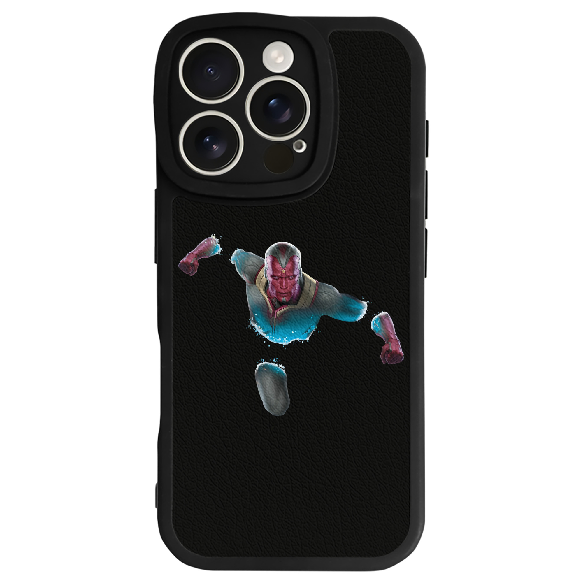 （画像用） アベンジャーズ The Avengers 【iPhone 16シリーズ対応】シリコンスマホケース（レザー調） 材質：シリコン